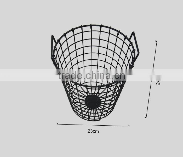 Small Wire Storage Basket Black