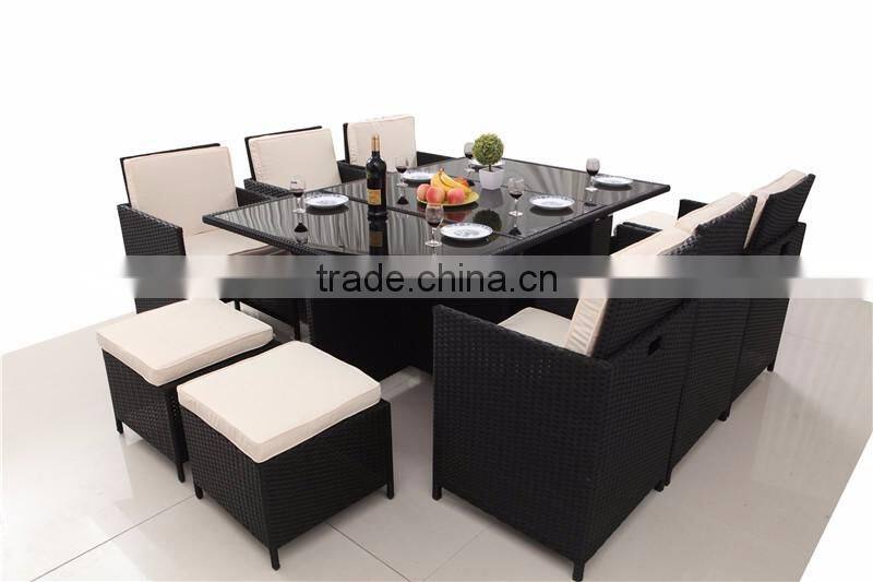 Outdoor Garden rattan dining table set