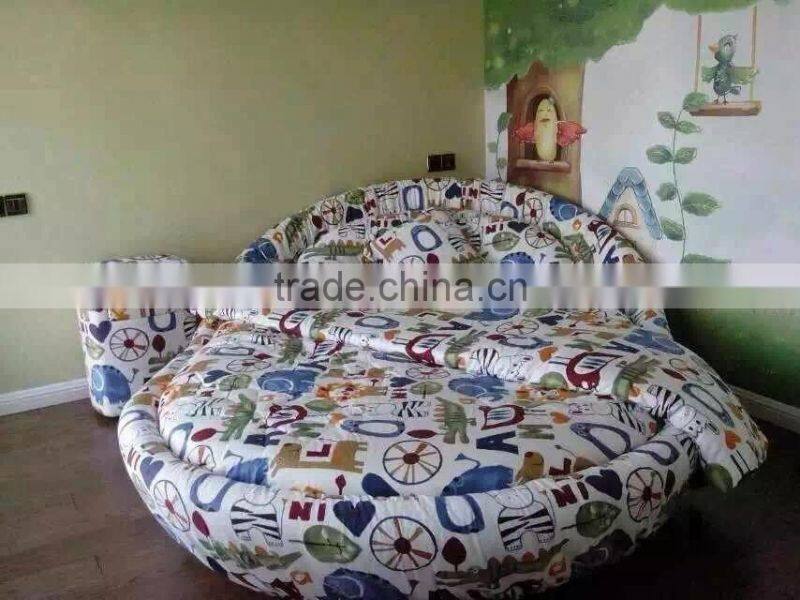MMD04 luxury fabric egg bed 2016 alibaba new children furniture funky baby kids bedroom furniture