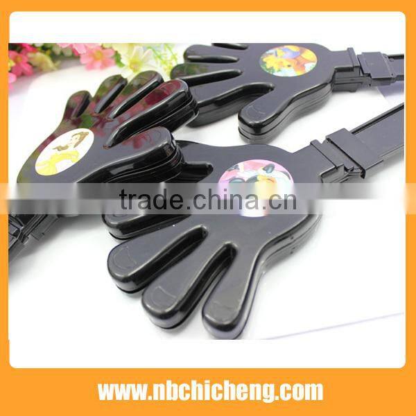 Cheap Plastic Hand Clapper, Black Plastic Clapper Plastic Hand Shaped Noisemaker