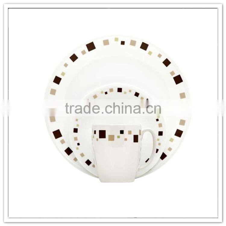High quality stock ceramic-like round cheap hard plastic melamine closeout dinnerware