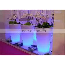 wall guarden LED furniture flower pot with PE materail