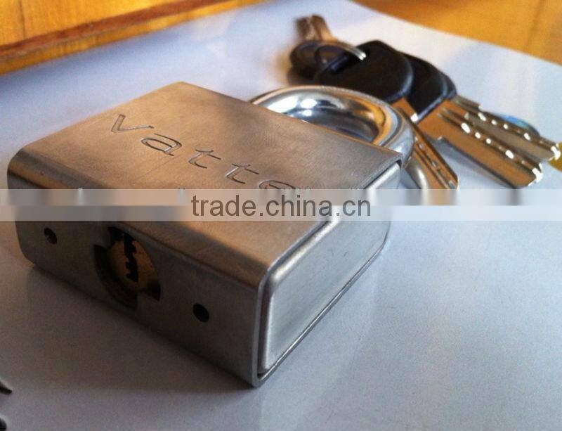 Stainless steel armored square padlock iron padlocks