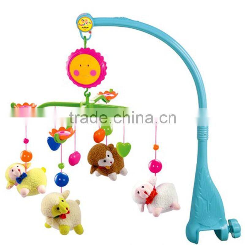 plastic healthy colored baby musical hanging bells from china ICTI factory