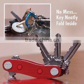 2016 new arrival easily organize up to 12 keys Aluminum Compact Key Holder