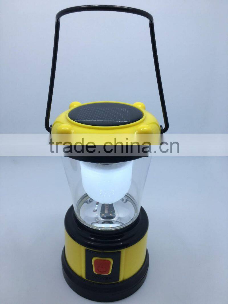 Wholesale rechargeable camping solar lantern,plastic solar camping light,