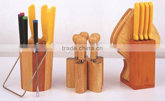 5pcs kitchen knife block