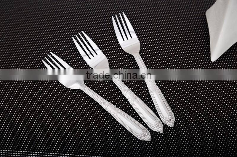 Hot selling stainless steel fork and spoon set from Yiwu factory