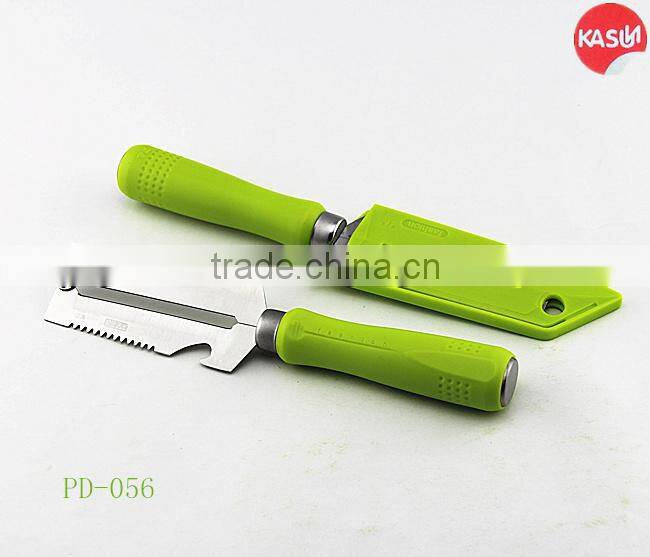 PD-053 Multi Function 4 in 1 peeler knife Fish scraper bottle opener apple peeler corer slicer