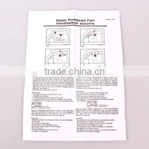 0.2W Solar Power Car Air Cooler Fan