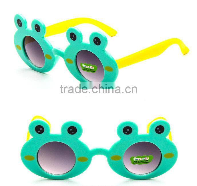 Wholesale Fashion Kids Sunglasses Plastic Eyeglasses Frog Shape Sunglasses