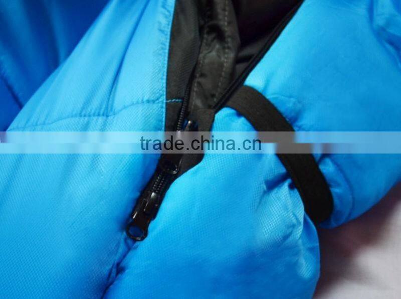 Foldable Hollow Cotton Mummy Sleeping Bag for Camping on Sale