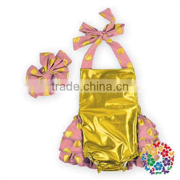 New Vintage Baby Girls Denim Wrap Cotton Pencil Skirts Short Polka Dot Pattern Skirts New Design Children's Skirt