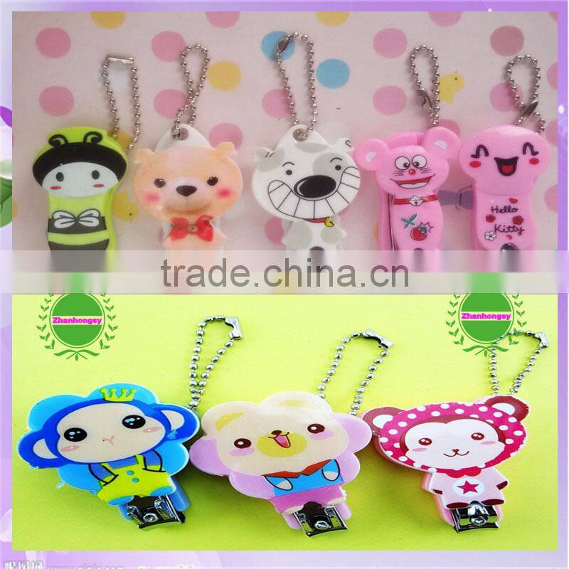 cute nail clipper with more than 200 cartoon design silicone holder