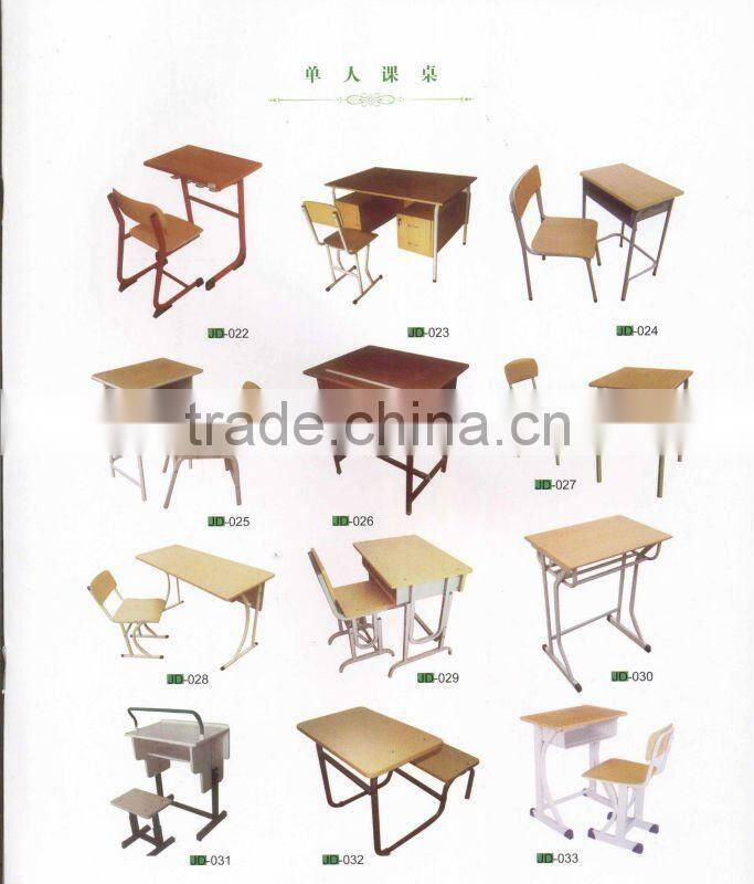 School desk and chair