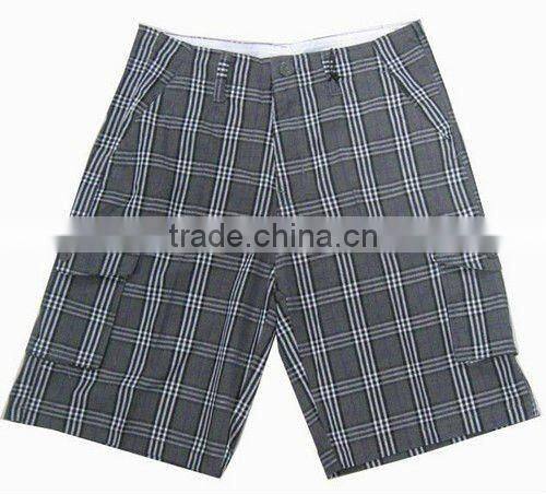 1105 Comfortable Mens check short