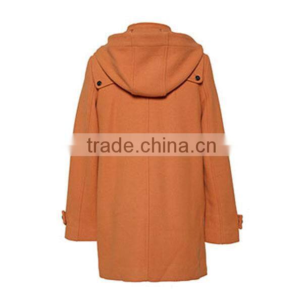 2014 fashion polyester and wool long sleeves cool and slim style long fashion hoodie jacket