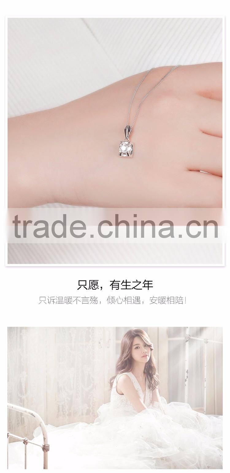 Professional Promotional Diamond White Gold Necklace