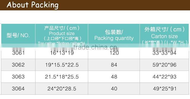 flower design plastic deskside waste basket middle east market garbage can