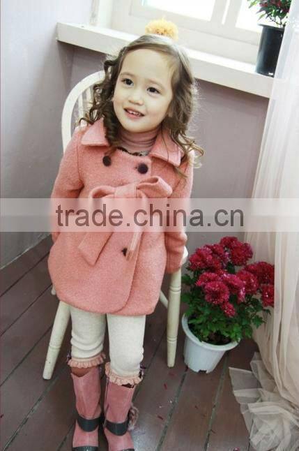 wholessale high quality Korea and japan style baby winter cashmere coat Wool kids clothes