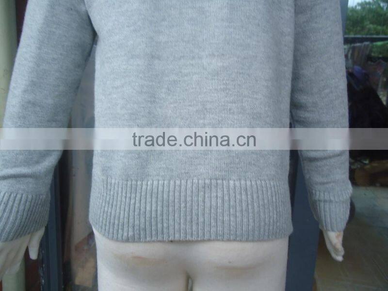 custom children kids heather grey v-neck button up plain knit cardigan