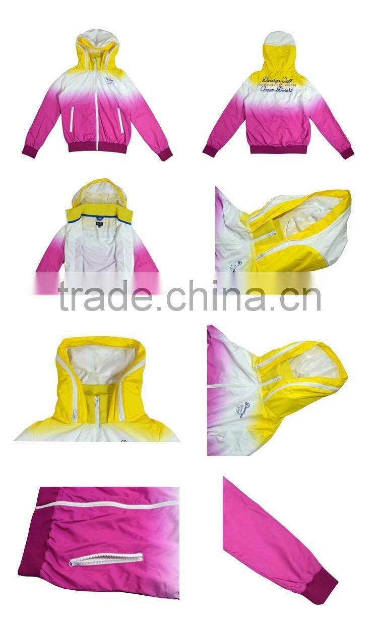 High Quality Women's Spring Jacket With Sublimation Print Fabric Jacket