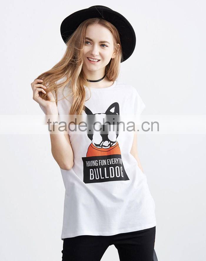 Stylish cute printed hot girls sexy tank tops