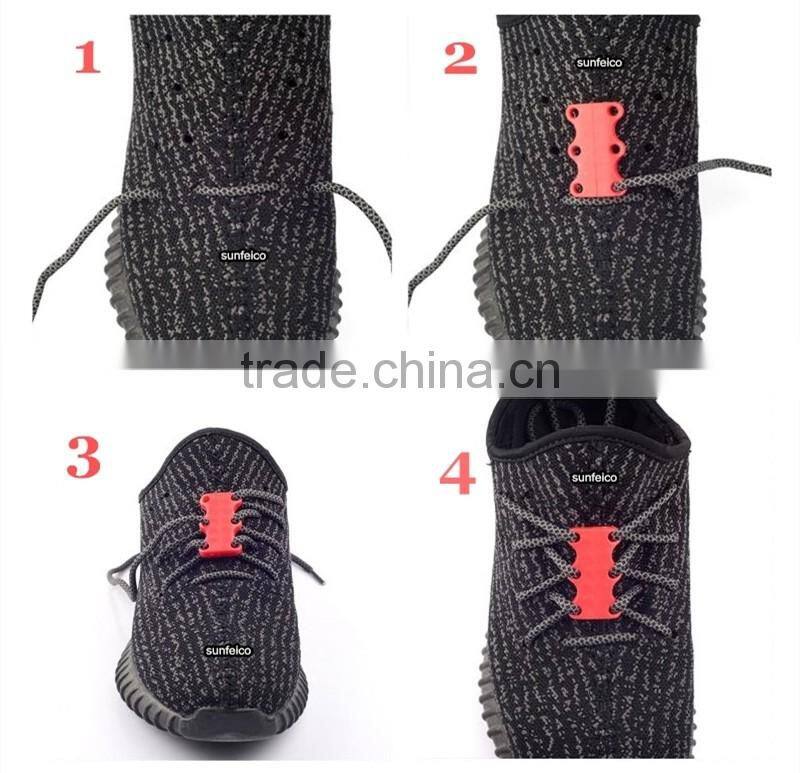 Fastest Magnetic Closing Strong Will Yeezy Sneaker Lace Buckles Never Tie Shoelace Closures - Manufacturer Production - black