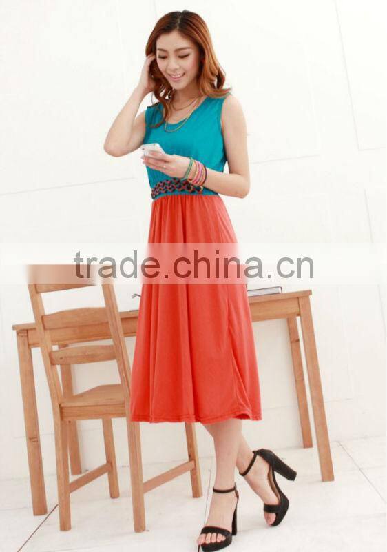 Brilliantly Color Women Long Dresses Fashion 2013