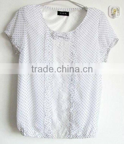fat women's chiffon styles blouse 2013