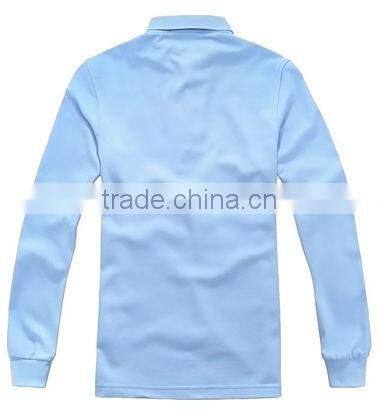 Hotsale OEM Colorful bamboo long sleeves polo / comfort colors polo tshirts T13327-10
