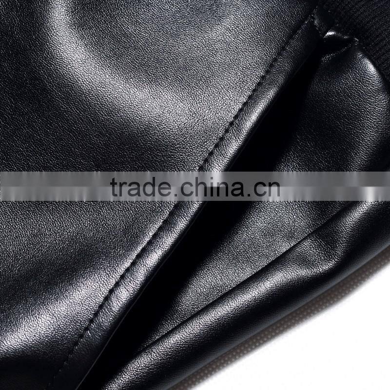 Mens fashion Hip-hop streetwear leather shorts/middle pants