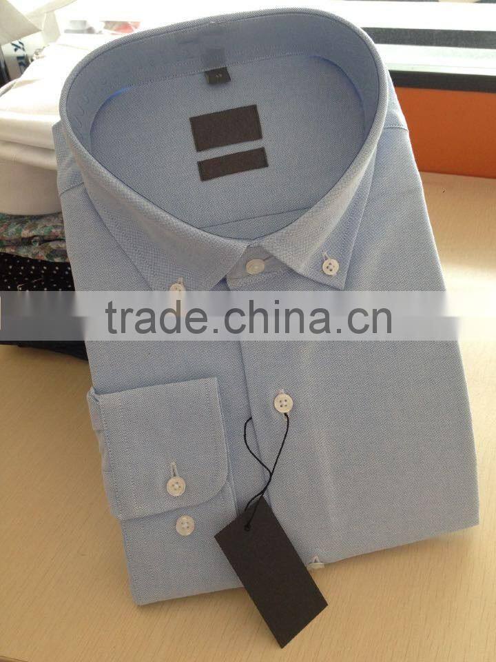 Light blue oxford latest design mens casual dress shirts