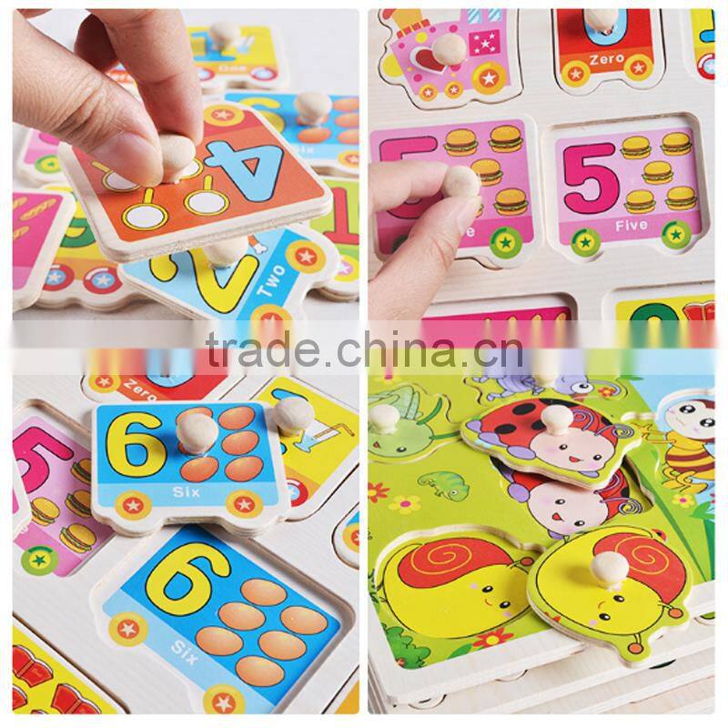 2017 toys puzzle Wooden toy letters puzzle wooden alphabet learning toy