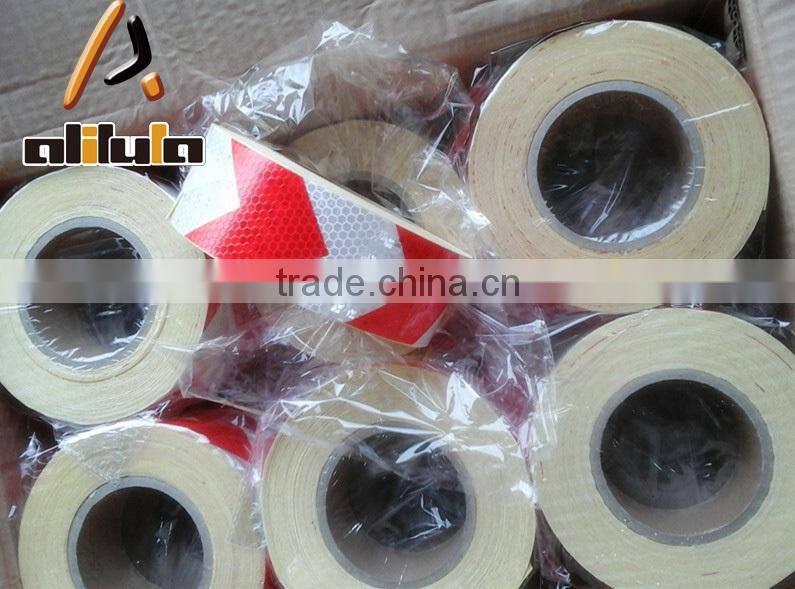 Factory price reflective adhesive warning tape roadway clear warning sticker for truck/vehicles
