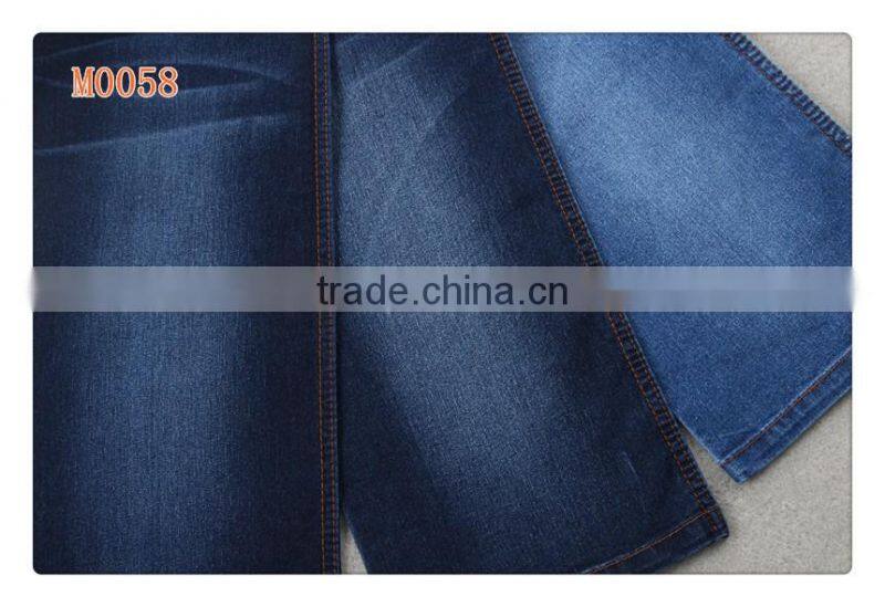 M0058 cotton polyster spandex dark blue & grey denim fabric