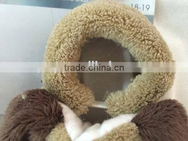 Animal shaped indoor use soft plush slipper