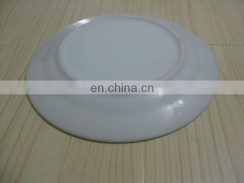 Sublimation ceramic plate with gold rim