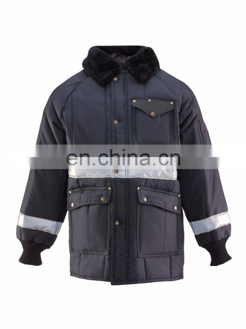 New style safety freezer jacket with reflective tape