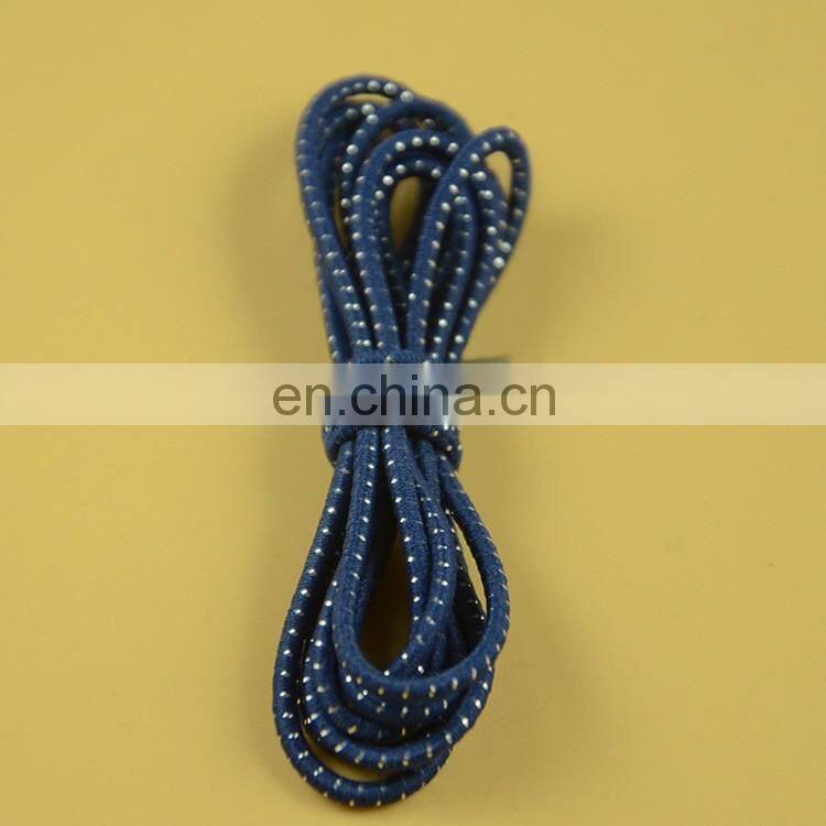 stock 2mm round elastic cord with shiny silver
