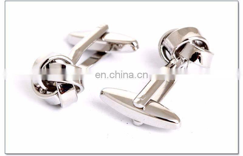 fashionable new design button make metal knot cufflinks