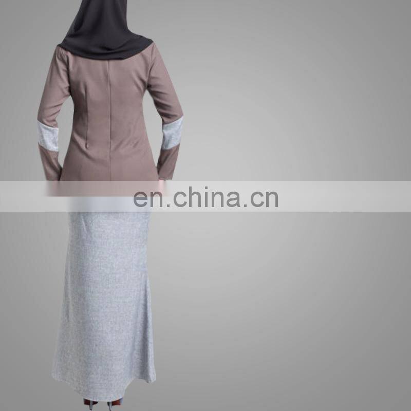 New Fashion Design Simple Style Baju Kurung Pelum Modern Abaya Wholesale In Malaysia Muslim Women Clothing