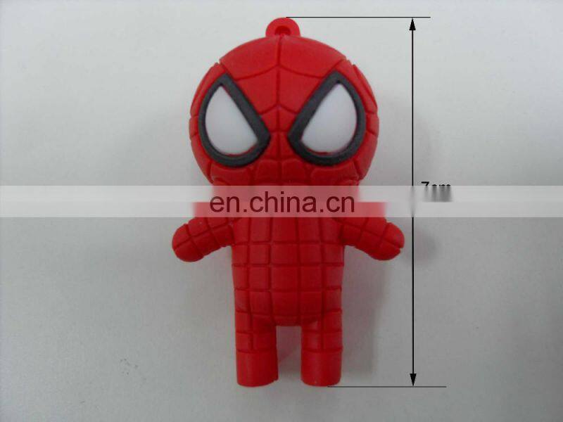 Custom 3d pvc keyring cartoon character