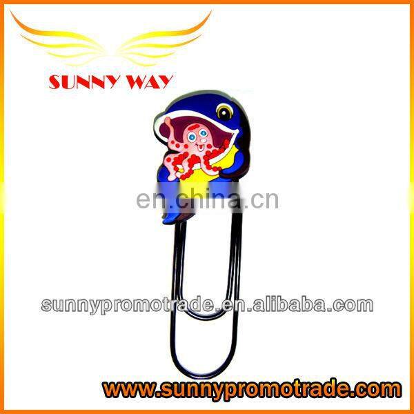 promotion gifts soft pvc paper clip