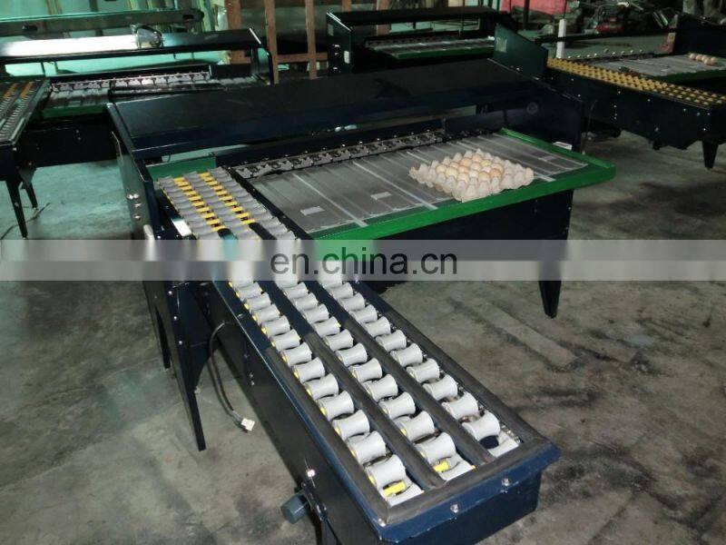 egg weighing equipment poultry farm egg grader machine cheap price 2 rows 5 grades egg grader