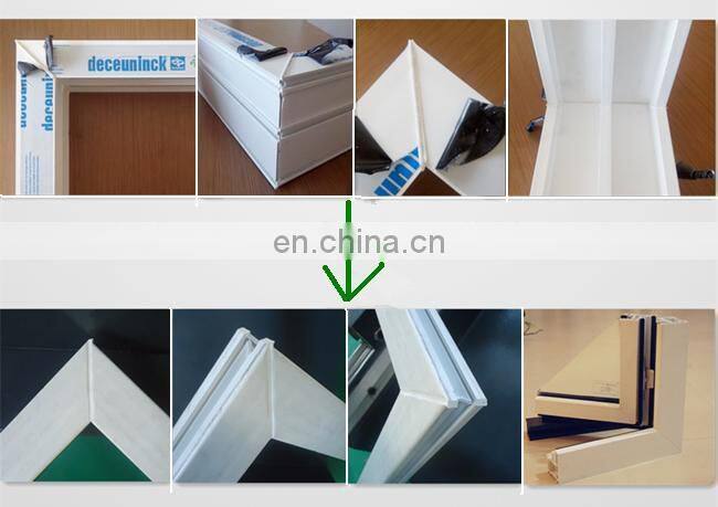 UPVC Window Making Machine / welded upvc window corner cleaning machine