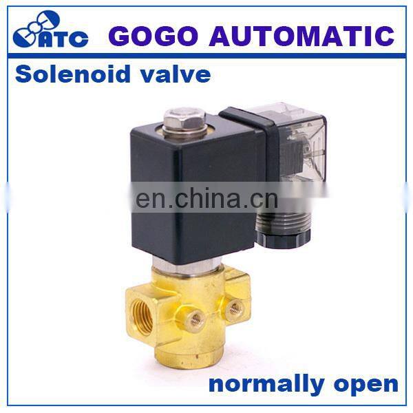 Normally closed Pneumatic brass 15mm water solenoid valve