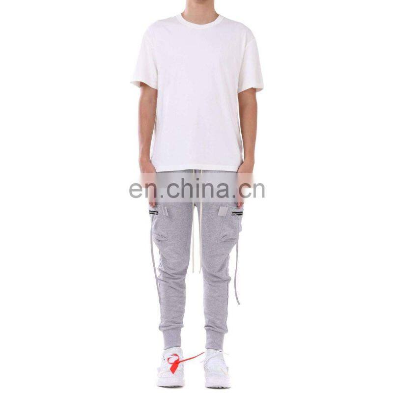 DiZNEW Customized Wholesale Cargo Joggers 100% Cotton Sweatpants With Pockets