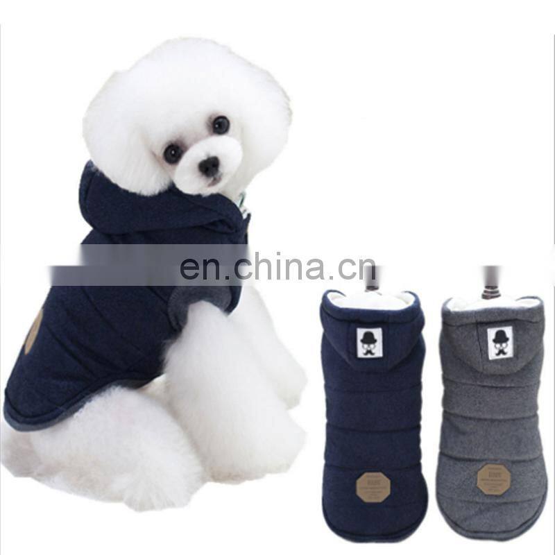 Hot Sale Hooded Teddy Vest Small Dog Vest Clothes Warm Winter Pet Hoodie