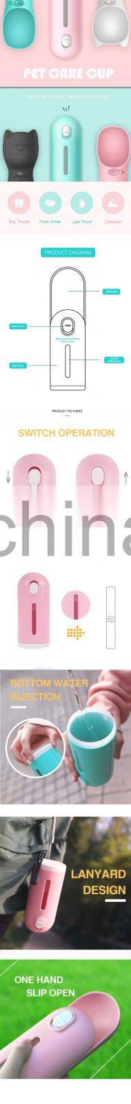 Wholesale Pet Dog Water Bottle Portable Pet Mini Cup Outdoor Travel Pet Drinking Bottle